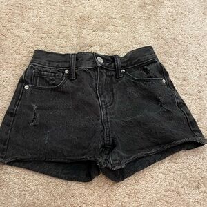 Old navy GIRLS black Jean shorts size 7
